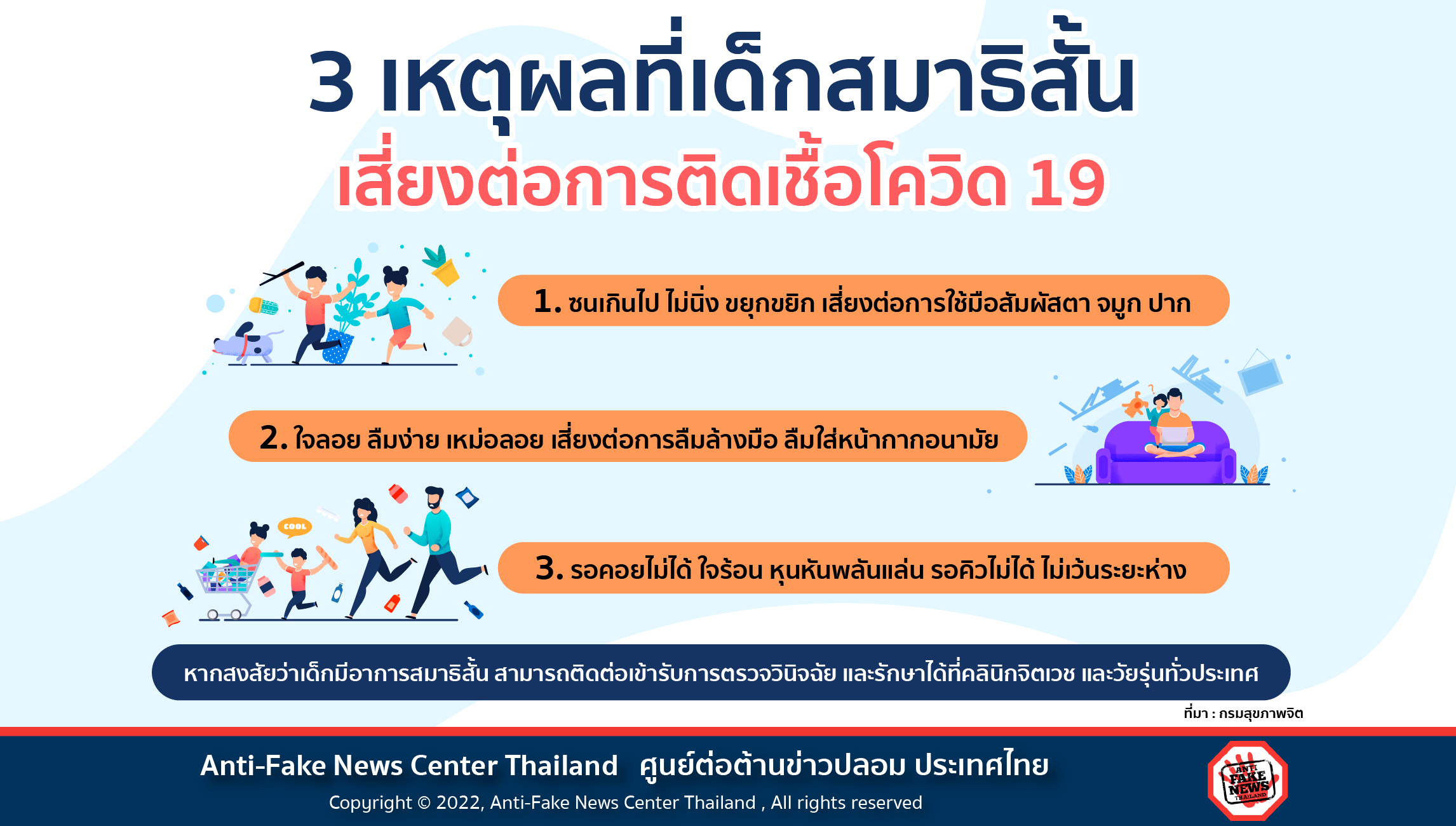 3 เหตุผลที่เด็กสมาธิสั้น เสี่ยงต่อการติดเชื้อโควิด 19 Website