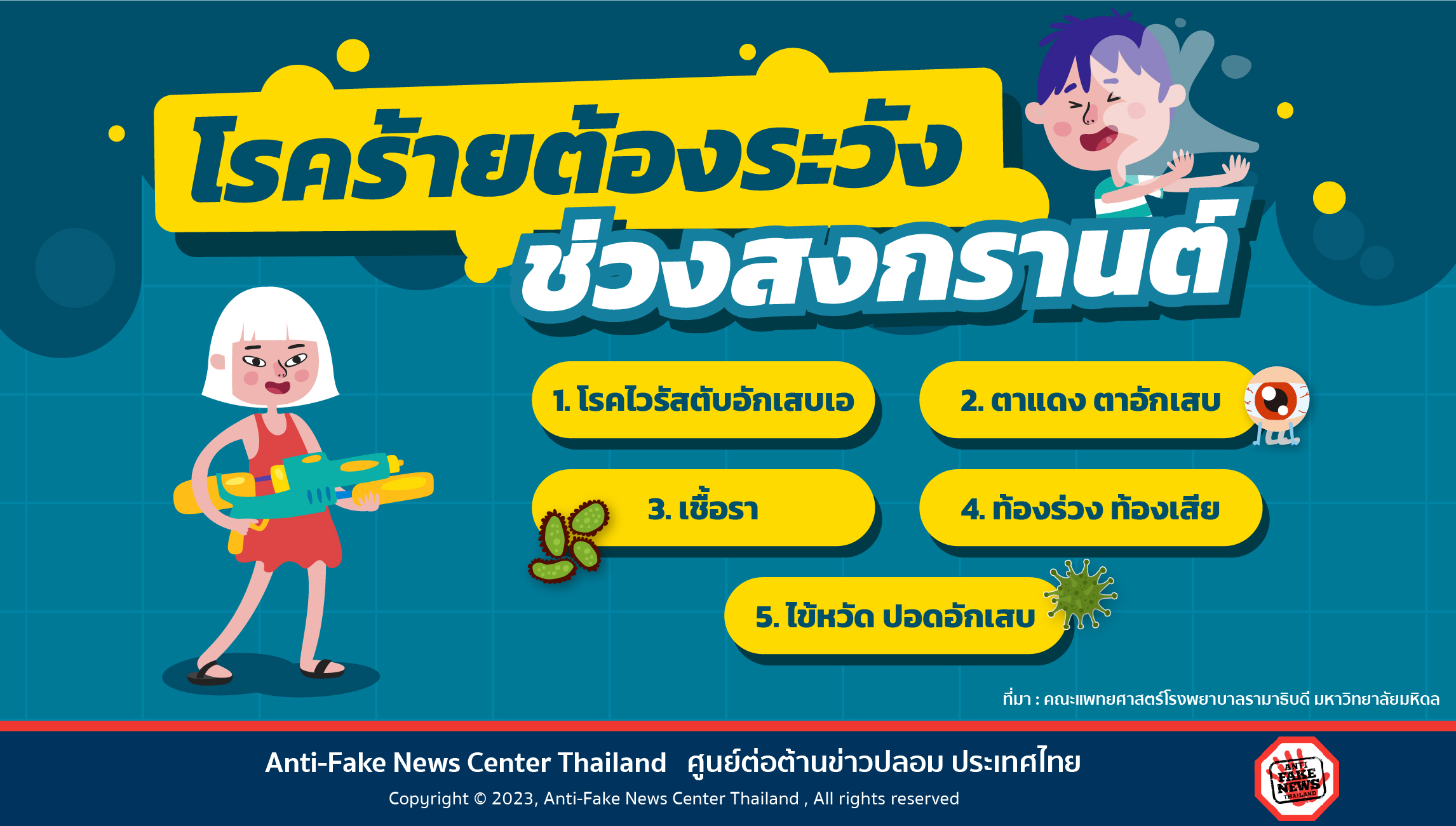 โรคร้ายต้องระวังช่วงสงกรานต์